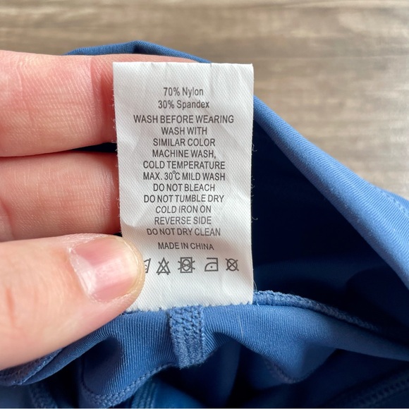 Zyia Blue Athletic Leggings Size 2 - Picture 4 of 8